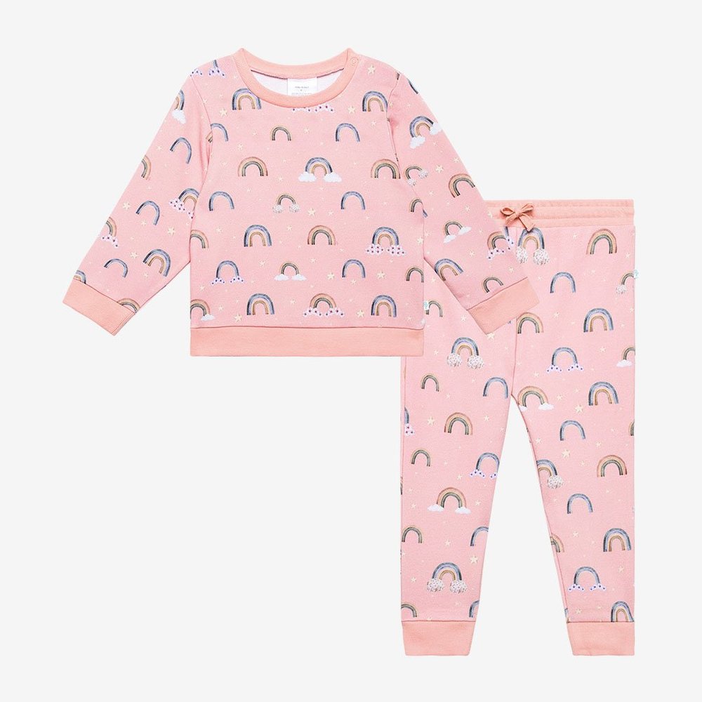 Shay Rainbow Sweatshirt set